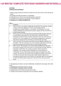 FNP MSN 560 FULL QUESTION GUIDE WITH RATIONALES