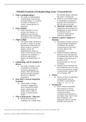 Rasmussen CollegeNUR2603 Essentials of Pathophysiology Exam 1 Focused Review( verified)