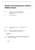 HLTH 3115S-1 Week 4 Midterm Exam (100% Correct)