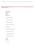 NUR2755 &sol; NUR 2755 Multidimensional Care IV &sol; MDC 4 Exam 3 Review &lpar;Latest 2021 &sol; 2022&rpar; Rasmussen