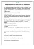 APEA PRE-PREDICTOR NP EXAM DETAILED ANSWERS