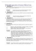NURS 6630N Approaches to Treatment Midterm Exam, Question & Answers Graded A