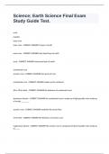 Science&semi; Earth Science Final Exam Study Guide Test&period;