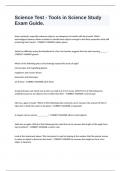Science Test - Tools in Science Study Exam Guide&period;