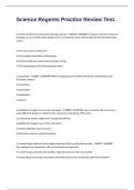 Science Regents Practice Review Test&period;