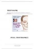 Test Bank - for Illustrated Anatomy of the Head and Neck 5th Edition by Margaret J&period; Fehrenbach&comma; All Chapters &vert; Complete Solution &vert;Guide A&plus;