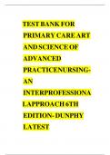 Primary Care The Art and Science of Advanced Practice Nursing