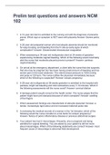 Prelim test questions and answers NCM 102 Latest 2022