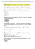 LEO Final Exam&colon; Questions & Solutions &lpar;Graded A&plus;&rpar;