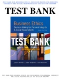 Test bank for Business Ethics: Decision Making for Personal Integrity & Social Responsibility 5th Edition by Laura Hartman