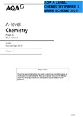 AQA ALEVEL CHEMISTRY PAPER 3 2021