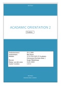 Academic Orientation  2 (Volledig Portfolio) 2021/2022
