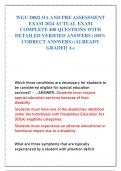 WGU D002 OA AND PRE ASSESSMENT EXAM 2024 ACTUAL EXAM COMPLETE 400 QUESTIONS WITH DETAILED VERIFIED ANSWERS &lpar;100&percnt; CORRECT ANSWERS&rpar; &sol;ALREADY GRADED A&plus;