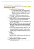 NR 293 FINAL STUDY GUIDE PHARMACOLOGY 2022