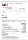 AQA A-LEVEL PHYSICS EXAM PAPER 1