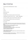 Mejo 137 AD Final NEWEST 2026&sol;2027 ACTUAL EXAM COMPLETE QUESTIONS AND CORRECT DETAILED ANSWERS &lpar;VERIFIED ANSWERS&rpar; &vert;ALREADY GRADED A&plus;&vert;&vert;BRAND NEW&excl;&excl;