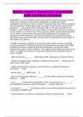 Dante Level 3 Exam&sol;103 Questions with Verified Answers