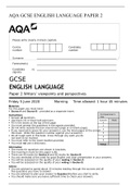 AQA GCSE ENGLISH LANGUAGE PAPER 2