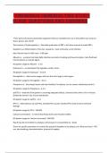 Fresenius Hemodialysis Study Guide