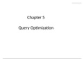 Advanced Databases: Query Optimization 