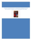 NUR 221 Applied Pathophysiology A Conceptual Approach to the Mechanisms of Disease 3rd Edition Braun Test Bank