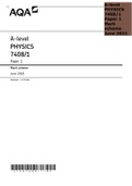 AQA A-level PHYSICS MARK SCHEMES FOR 7408&sol;1 &  7408&sol;2  & 7408&sol;3A 