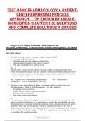 Test Bank For Pharmacology A PatientCentered Nursing Process Approach 11th Edition by Linda E&period; McCuistion Chapter 1- 58 &vert; 2024&sol;2025 questions and complete solutions