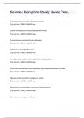 Science Complete Study Guide Test&period;