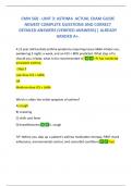 CMN 568 - UNIT 3&colon; ASTHMA  ACTUAL EXAM GUIDE NEWEST COMPLETE QUESTIONS AND CORRECT DETAILED ANSWERS &lpar;VERIFIED ANSWERS&rpar; &vert; ALREADY GRADED A&plus;&period;