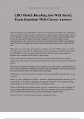 LBO Model &lpar;Breaking into Wall Street&rpar; Exam Questions With Correct Answers