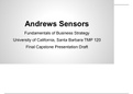 UCSB TMP 120 Fundamentals of Business Strategy: Final Capstone Presentation