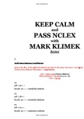 The Bundle contains: All the Mark Klimek NCLEX Lecture materials and Guides plus the Audio Lectures you will ever need for Quick NCLEX Test Readiness