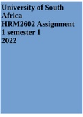 HRM2602 Assignment 1 semester 1