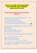 NCLEX NGN PRE-TEST QUESTIONS AND ANSWERS 2024 VERSION&comma; Explanations Provided