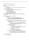 ACCO 360 - Principles of Auditing _Midterm Study Guide &  Final Review.