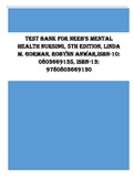 Test Bank for Neeb’s Mental Health Nursing 5th Edition Gorman