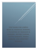 test bank for Lewis's Medical-Surgical Nursing, 11th Edition.