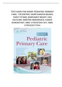Test Bank for Burns Pediatric Primary Care 7th Edition Maaks.