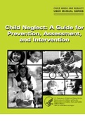 Child Neglect A Guide for Prevention, Assessment, and intervention.