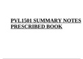 PVL1501 SUMMARY NOTES PRESCRIBED BOOK.