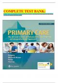 COMPLETE TEST BANK&colon; Primary Care&colon; Art and Science of Advanced Practice Nursing - An Interprofessional Approach Fifth Edition by Lynne M&period; Dunphy PhD latest update&period;