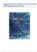 Solution Manual - for Applied Statistics in Business and Economics 7th Edition by David Doane&comma; Lori &period; Seward&comma; All Chapters 1-17 &vert; Complete Guide A&plus;