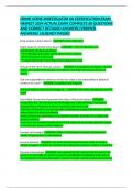CRIME SCENE INVESTIGATOR IAI CERTIFICATION EXAM 