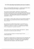 CLC-222 Contracting Exam Questions and Answers Graded A&plus;