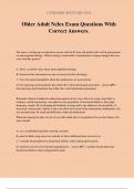 Older Adult Nclex Exam Questions With Correct Answers&period;
