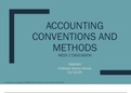 HSM-340 Week 2 Discussion Question 1 – Accounting Conventions and Methods (GRADED A)