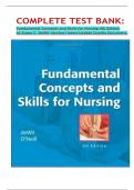 COMPLETE TEST BANK&colon; Fundamental Concepts and Skills for Nursing 4th Edition by Susan C&period; DeWit &lpar;Author&rpar; latest Update Quality Document&period;