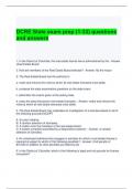 DCRE State exam prep &lpar;1-33&rpar; questions and answers