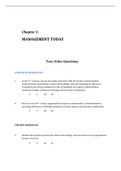 Core Concepts of Management, Schermerhorn - Complete test bank - exam questions - quizzes (updated 2022)