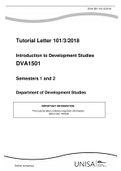 DVA1501 tutorial letter 2018